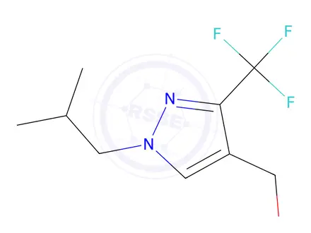 Chemical structure of (1-isobutyl-3-(trifluoromethyl)-1h-pyrazol-4-yl)methanol