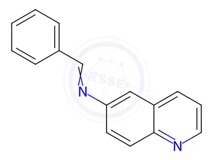 Chemical structure of N-Benzylidenequinolin-6-amine