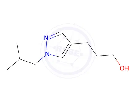 Chemical structure of 3-(1-Isobutyl-1h-pyrazol-4-yl)propan-1-ol