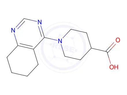 Chemical structure of 1-(5,6,7,8-Tetrahydroquinazolin-4-yl)piperidine-4-carboxylic acid