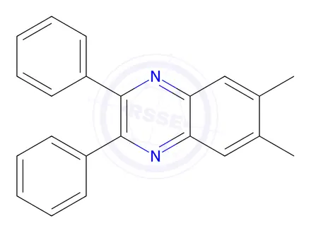 Chemical structure of 6,7-Dimethyl-2,3-diphenylquinoxaline