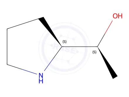 Chemical structure of (1S)-1-[(2S)-pyrrolidin-2-yl]ethanol