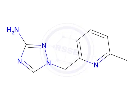 Chemical structure of 1-((6-Methylpyridin-2-yl)methyl)-1h-1,2,4-triazol-3-amine