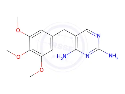Chemical structure of Trimethoprim