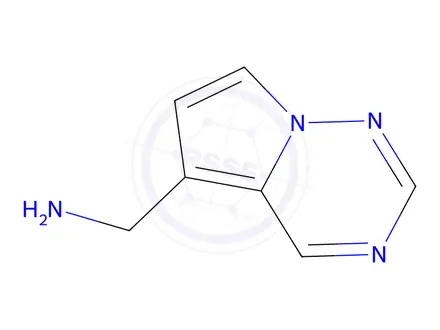 Chemical structure of 1-{pyrrolo[2,1-f][1,2,4]triazin-5-yl}methanamine