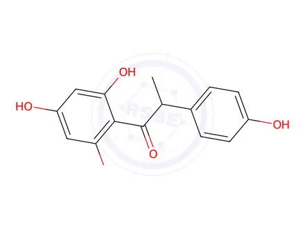 Chemical structure of 6'-Hydroxy-O-desmethylangolensin