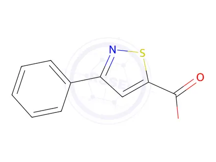 Chemical structure of 3-phenyl-1,2-thiazole-5-carboxylic acid