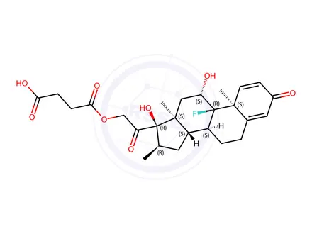 Chemical structure of Dexamethasone Hemisuccinate