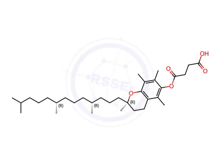 Chemical structure of D-α-Tocopherol succinate