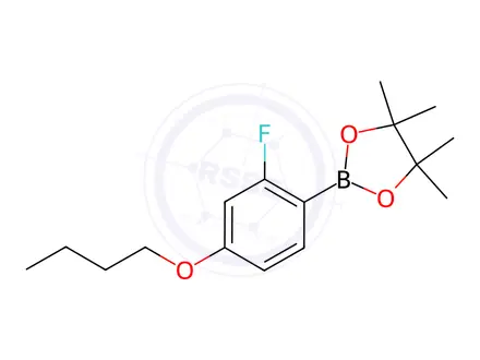 Chemical structure of 4-Butoxy-2-fluorophenylboronic acid pinacol ester