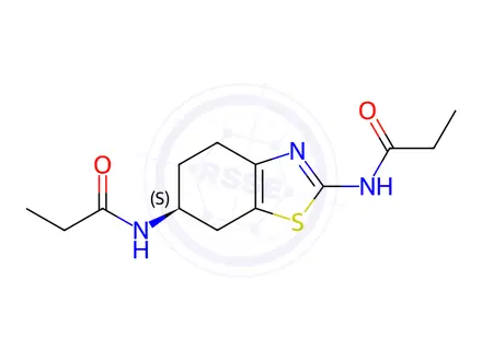 Chemical structure of (S)-N,N-(4,5,6,7-tetrahydrobenzo[d]thiazole-2,6-diyl)dipropionamide