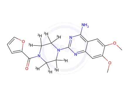 Chemical structure of Prazosin Hydrochloride-d8