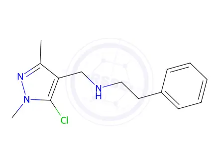 Chemical structure of n-((5-Chloro-1,3-dimethyl-1h-pyrazol-4-yl)methyl)-2-phenylethan-1-amine