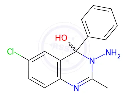 Chemical structure of Alprazolam EP Impurity A