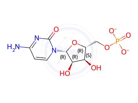 Chemical structure of Cytidine 5'-Monophosphate Disodium Salt
