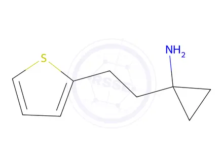 Chemical structure of 1-(2-(Thiophen-2-yl)ethyl)cyclopropan-1-amine
