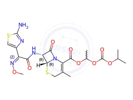 Chemical structure of Cefpodoxime proxetil EP Impurity B