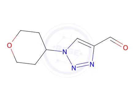 Chemical structure of 1-(Oxan-4-yl)-1h-1,2,3-triazole-4-carbaldehyde