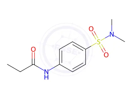 Chemical structure of n-(4-(n,n-Dimethylsulfamoyl)phenyl)propionamide