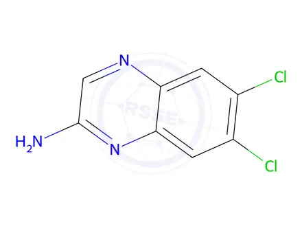 Chemical structure of 6,7-Dichloroquinoxalin-2-amine