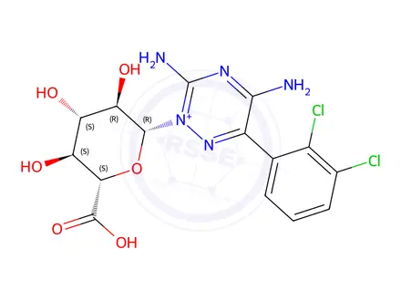 Chemical structure of LAMOTRIGINE-2N-GLUCURONIDE
