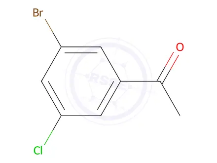 Chemical structure of 1-(3-Bromo-5-chlorophenyl)ethanone