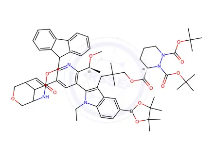 Chemical structure of Benzoic acid, 3-(2-oxo-1-piperazinyl)-