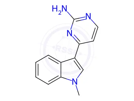 Chemical structure of 4-(1-Methyl-1H-indol-3-yl)pyrimidin-2-amine