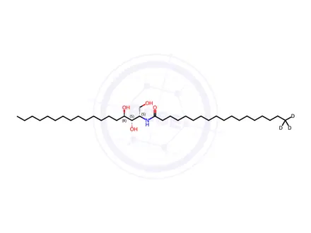Chemical structure of C18 Phytoceramide-d3 (t18:0/18:0-d3)