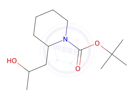 Chemical structure of Tert-butyl 2-(2-hydroxypropyl)piperidine-1-carboxylate