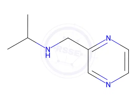 Chemical structure of N-(pyrazin-2-ylmethyl)propan-2-amine