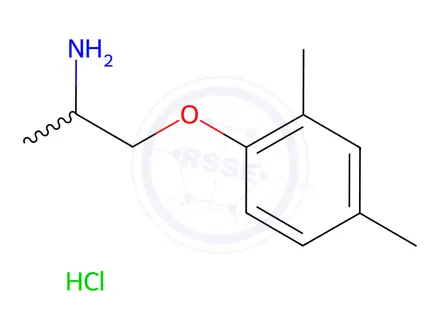 Chemical structure of 6-Demethyl 4-Methyl Mexiletine Hydrochloride