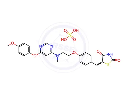 Chemical structure of Lobeglitazone Sulfate