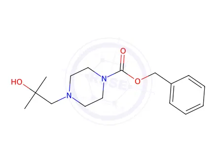 Chemical structure of Benzyl 4-(2-hydroxy-2-methylpropyl)piperazine-1-carboxylate