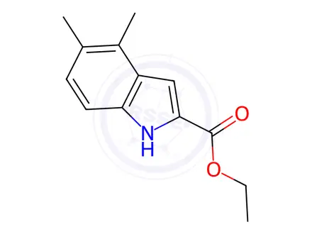 Chemical structure of Ethyl 4,5-dimethyl-1H-indole-2-carboxylate
