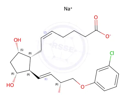 Chemical structure of D-Cloprostenol Sodium Salt
