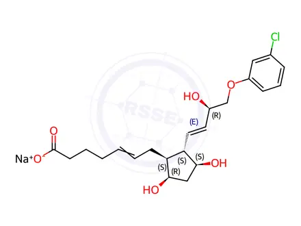 Chemical structure of (5Z)-rel-Cloprostenol Sodium