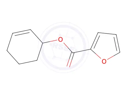 Chemical structure of Cyclohex-2-en-1-yl furan-2-carboxylate