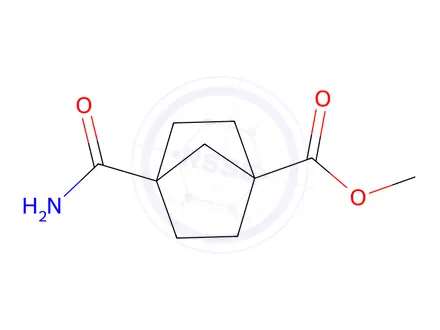 Chemical structure of Methyl 4-carbamoylbicyclo[2.2.1]Heptane-1-carboxylate