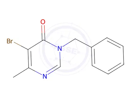 Chemical structure of 3-Benzyl-5-bromo-6-methylpyrimidin-4(3h)-one