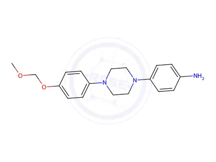Chemical structure of 4-[4-[4-(Methoxymethoxy)phenyl]-1-piperazinyl]benzenamine