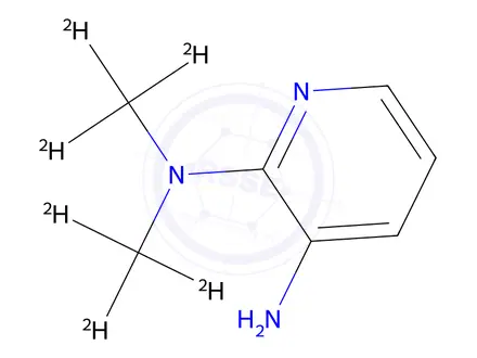 Chemical structure of N2,N2-di(methyl-d3)pyridine-2,3-diamine