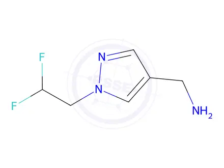 Chemical structure of (1-(2,2-difluoroethyl)-1h-pyrazol-4-yl)methanamine