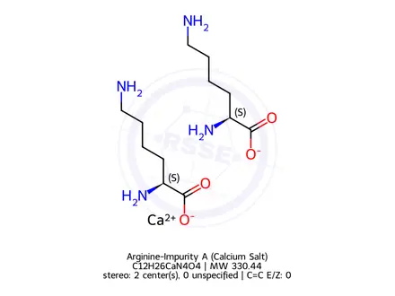 Chemical structure of Arginine-Impurity A (Calcium Salt)