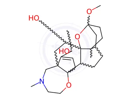 Chemical structure of (20ξ)-7,8β-Dihydro-3-O-methylbatrachotoxinin A