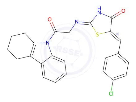 Chemical structure of 2-Chloro-2-fluoro-2-phenylacetonitrile