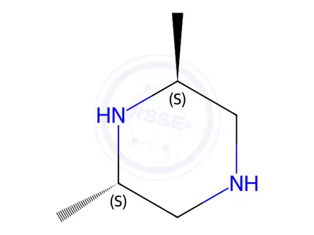 Chemical structure of (2S,6S)-2,6-Dimethylpiperazine