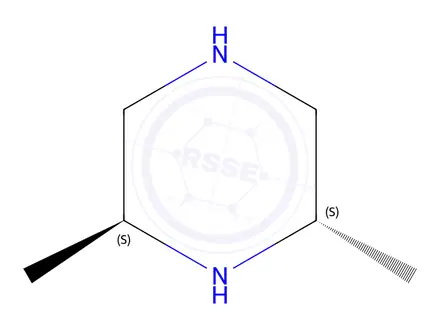 Chemical structure of (2S,6S)-2,6-Dimethylpiperazine dihydrochloride