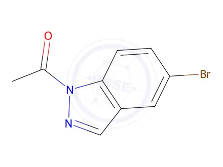 Chemical structure of 1-Acetyl-5-bromo-1H-indazole