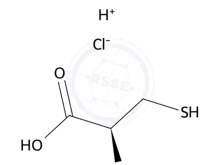 Chemical structure of Acetylcysteine Impurity 49 (D-Cysteine Hydrochloride)